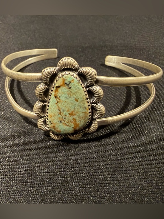 Jewelry - Big Royston turquoise cuff! Adjustable 925